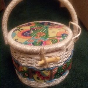 Vintage China Sewing Basket